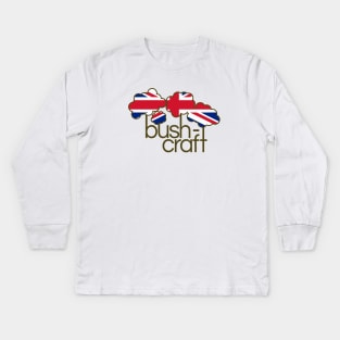 Bushcraft United Kingdom flag Kids Long Sleeve T-Shirt